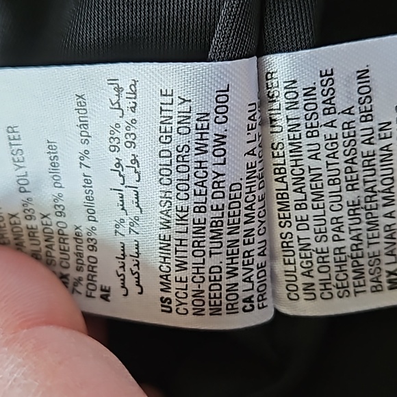 INC International Concepts sleeveless black ruched front dress-L - Picture 7 of 8